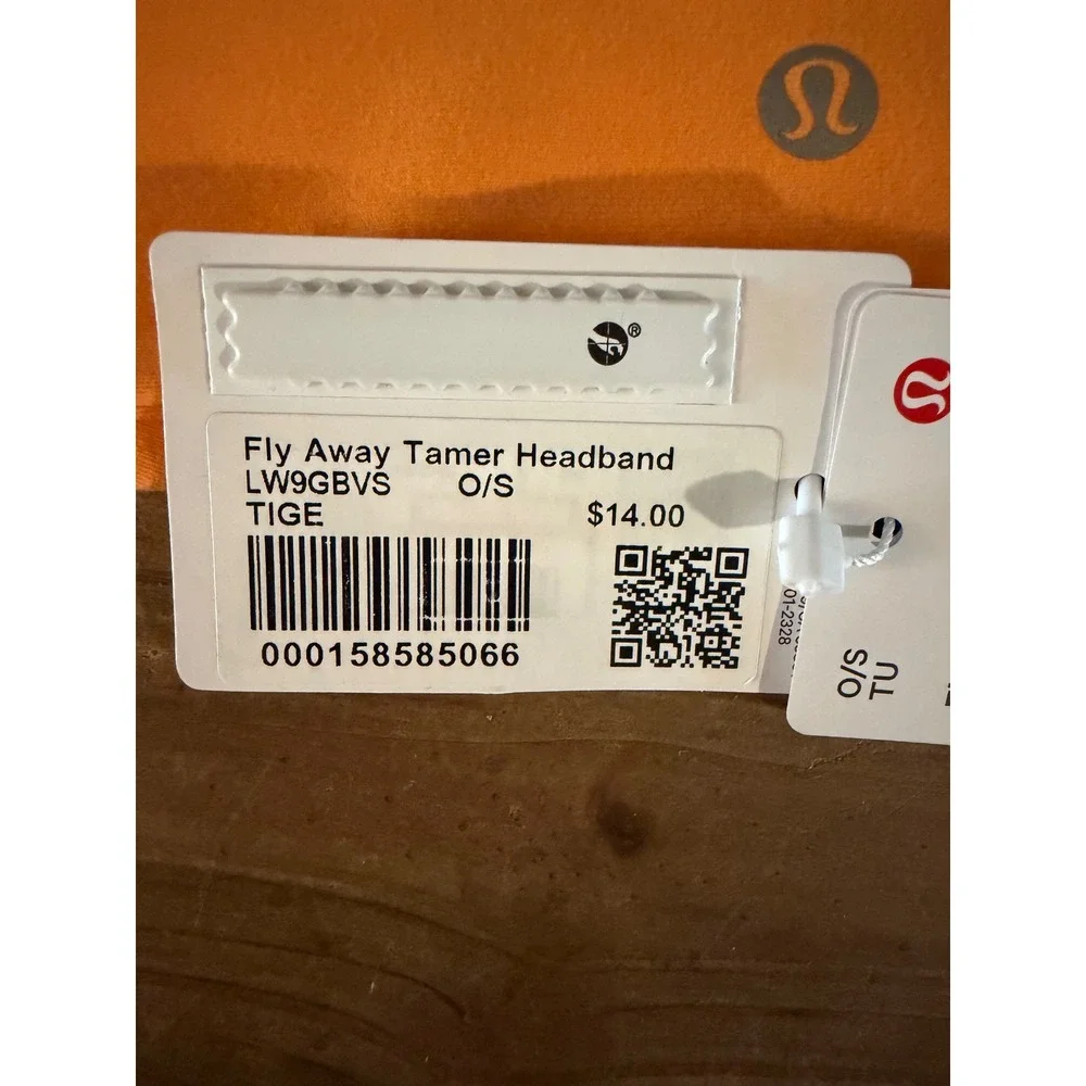 Lululemon Fly Away Tamer Headband Tiger Orange Luon Athletic Hair Band LW9GBVS